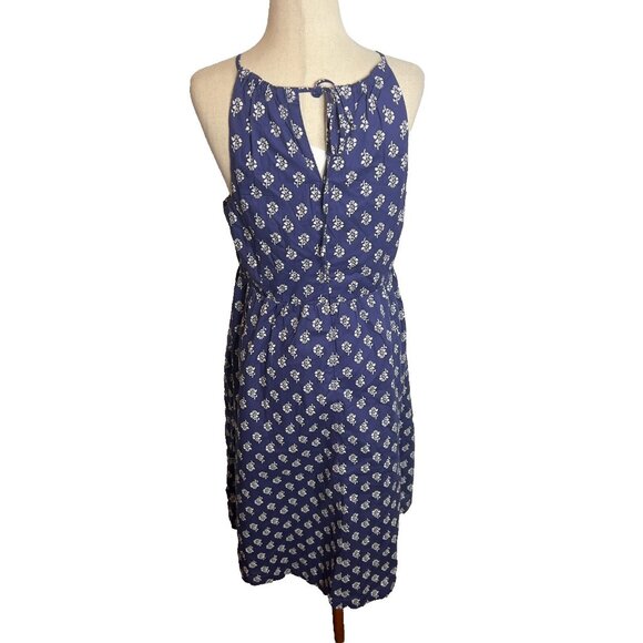 J.Crew $128 Petite strappy poplin halter dress Size P10 CK723 - Picture 4 of 8